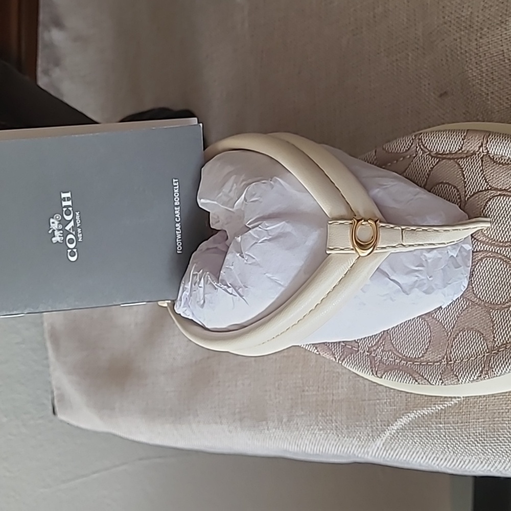 COACH Womens Franki Leathers Platform Flip Flops. - Picture 4 of 16